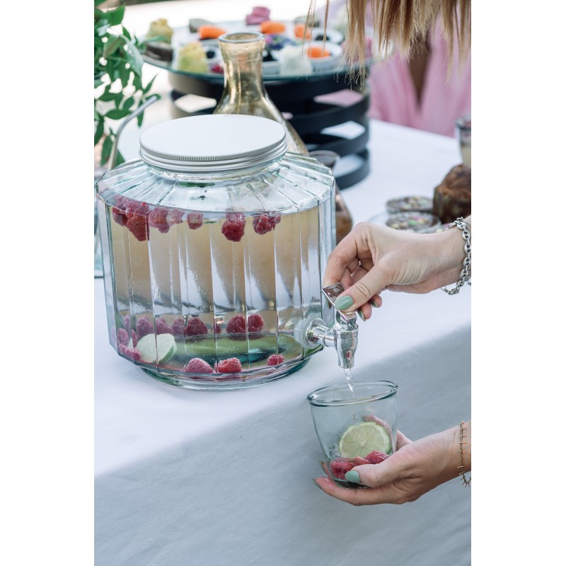 Fontaine à Boisson 6 Litres en verre recyclé